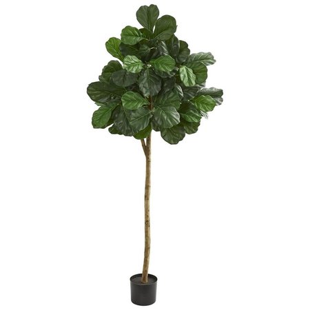 NEARLY NATURALS 6 in. Fiddle Leaf fig Artificial Tree 9109